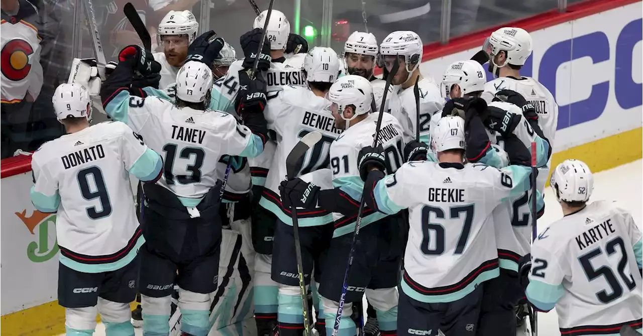 Seahawks players congratulate Kraken on historic upset of Avalanche in Stanley Cup Playoffs