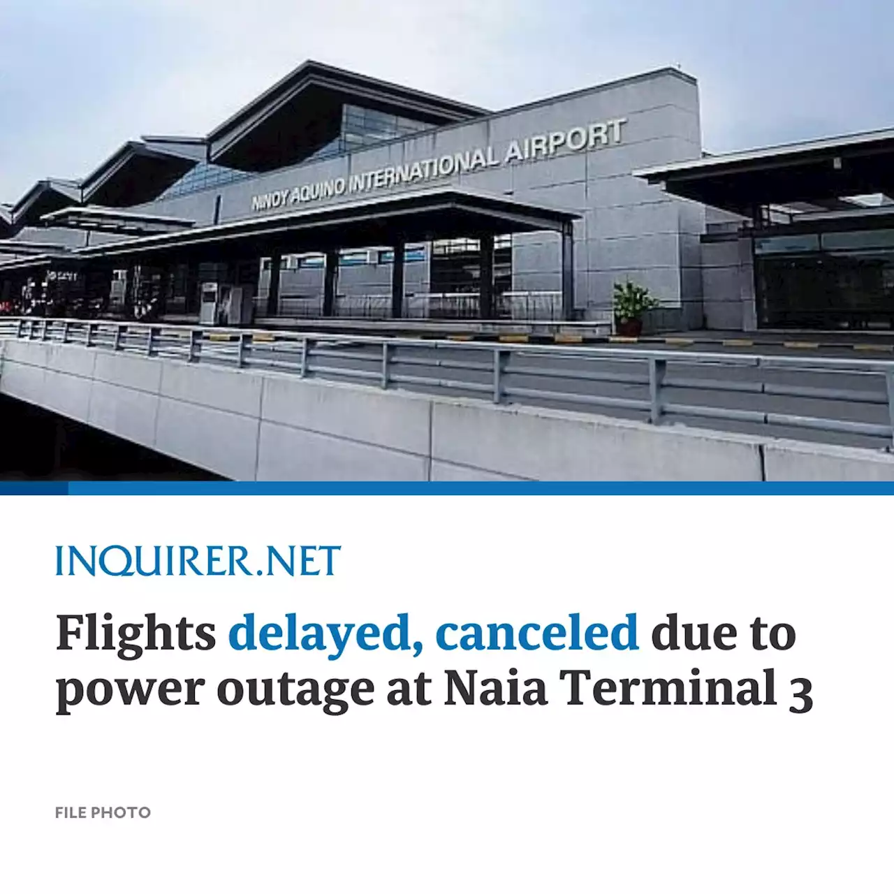 Flights delayed, canceled due to power outage at Naia Terminal 3