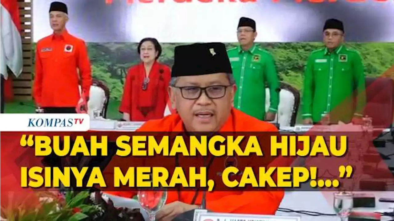 Momen Hasto Kristiyanto Bacakan Pantun saat Buka Pertemuan PDIP