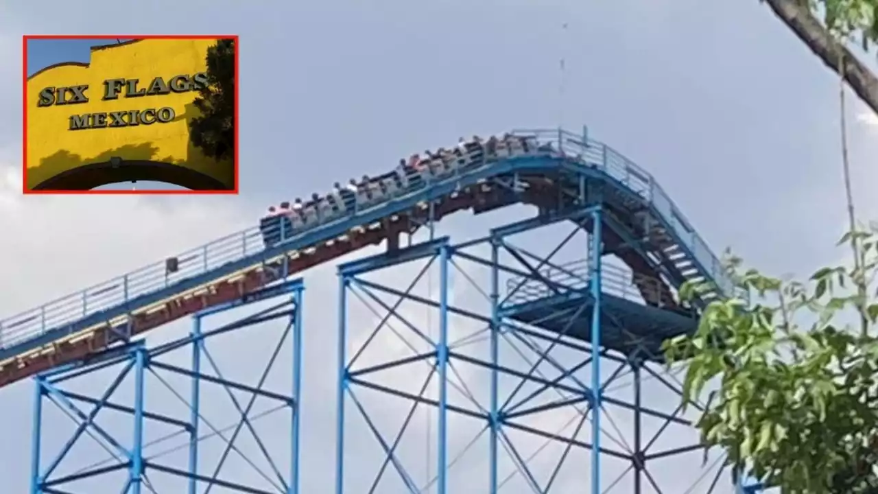 Pánico en las alturas: Falla en Superman de Six Flags deja colgados a paseantes