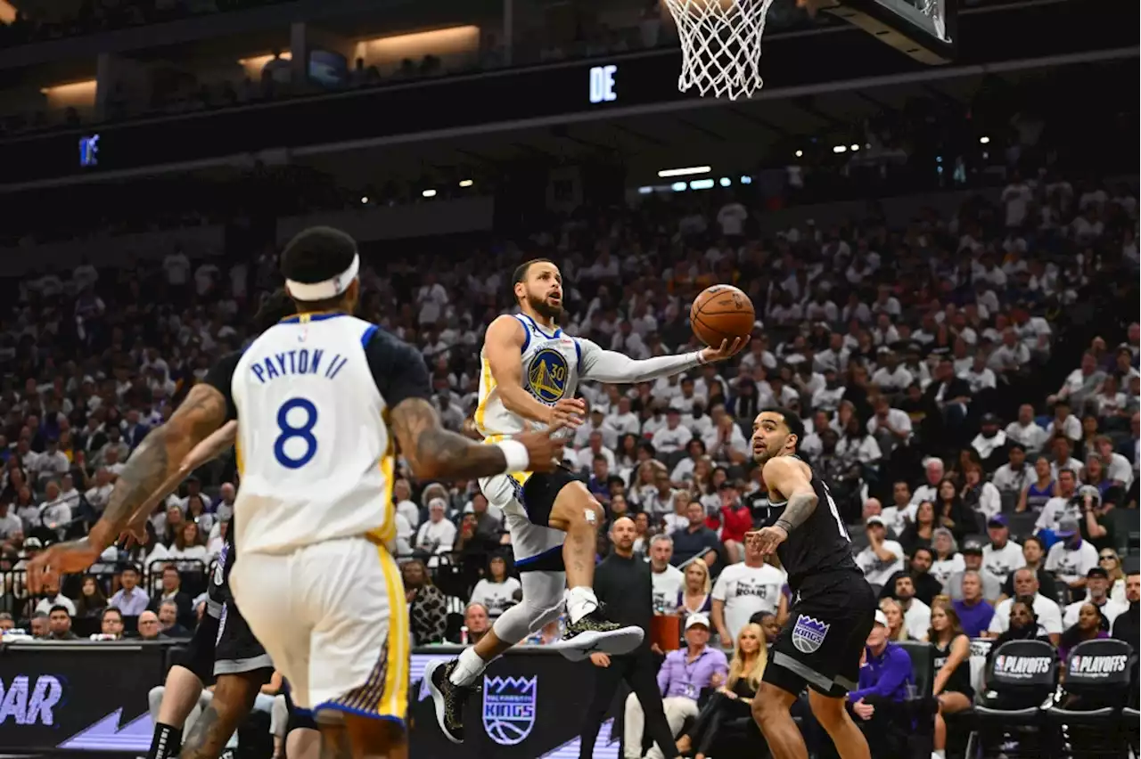 Steph Curry breaks NBA Game 7 record with 50 points to lead Warriors over Kings