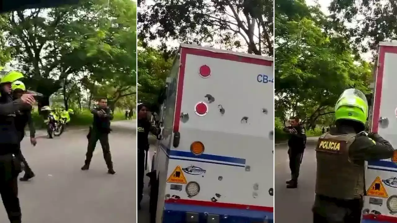 [VIDEO] ¡Casi lo logran! ladrones de carro de valores paralizaron a Valledupar