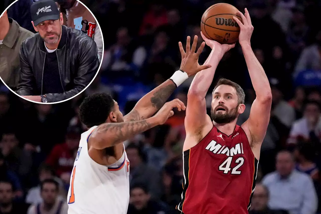 How Kevin Love chirped Aaron Rodgers during Heat’s Game 1 win vs. Knicks