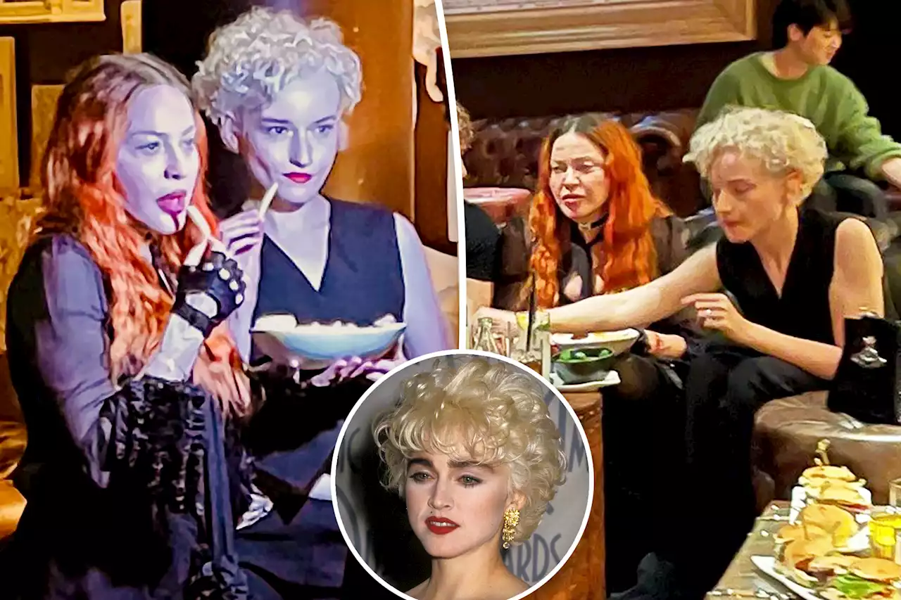 Madonna makes unfiltered appearance with actress Julia Garner in NYC