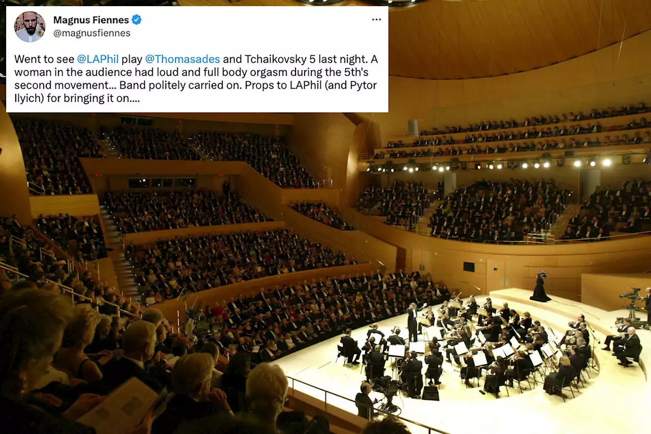 Woman has ‘loud and full body orgasm’ during LA Philharmonic concert