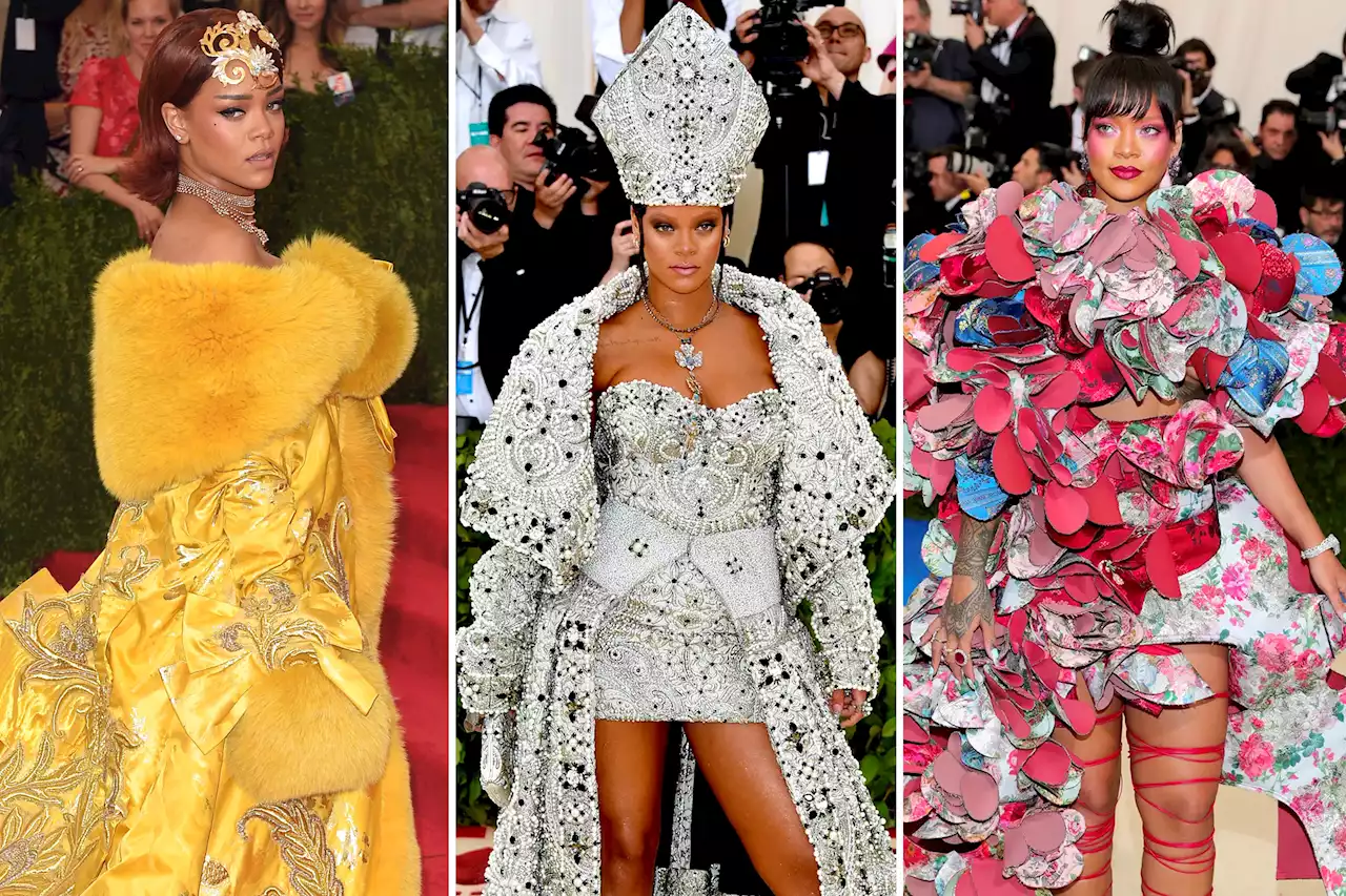 Rihanna’s iconic Met Gala looks through the years