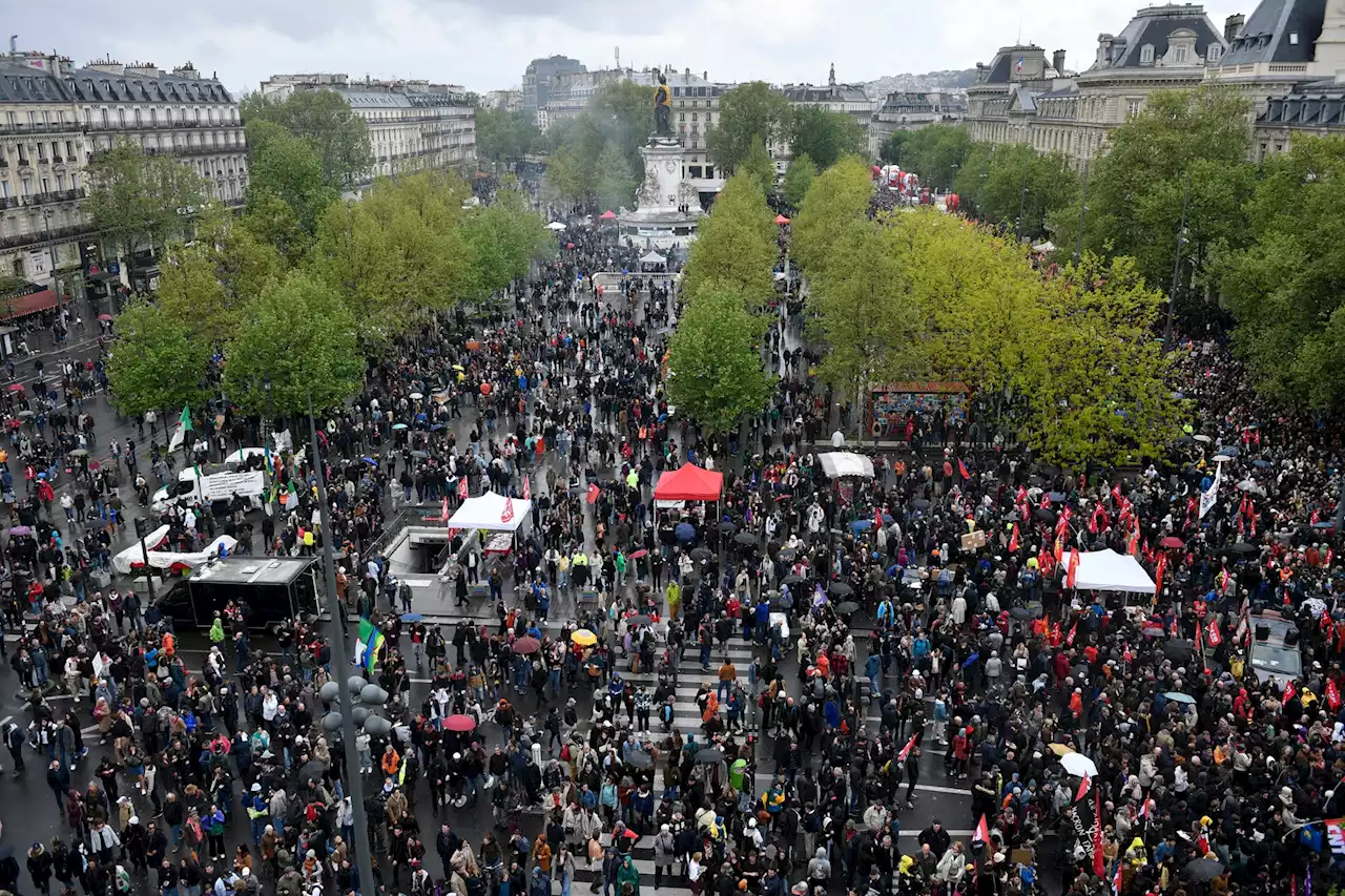 1er mai : 2,3 millions de manifestants en France selon la CGT, 782.000 selon l'Intérieur