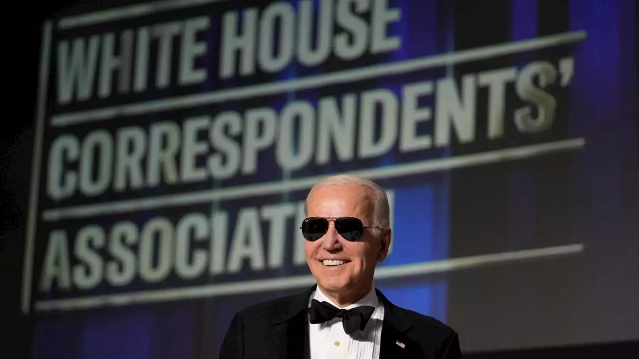 Joe Biden has a laugh at himself at Washington event