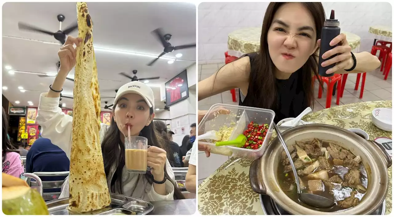 Taiwanese singer Ella Chen enjoys roti tissue, bak kut teh while in Malaysia