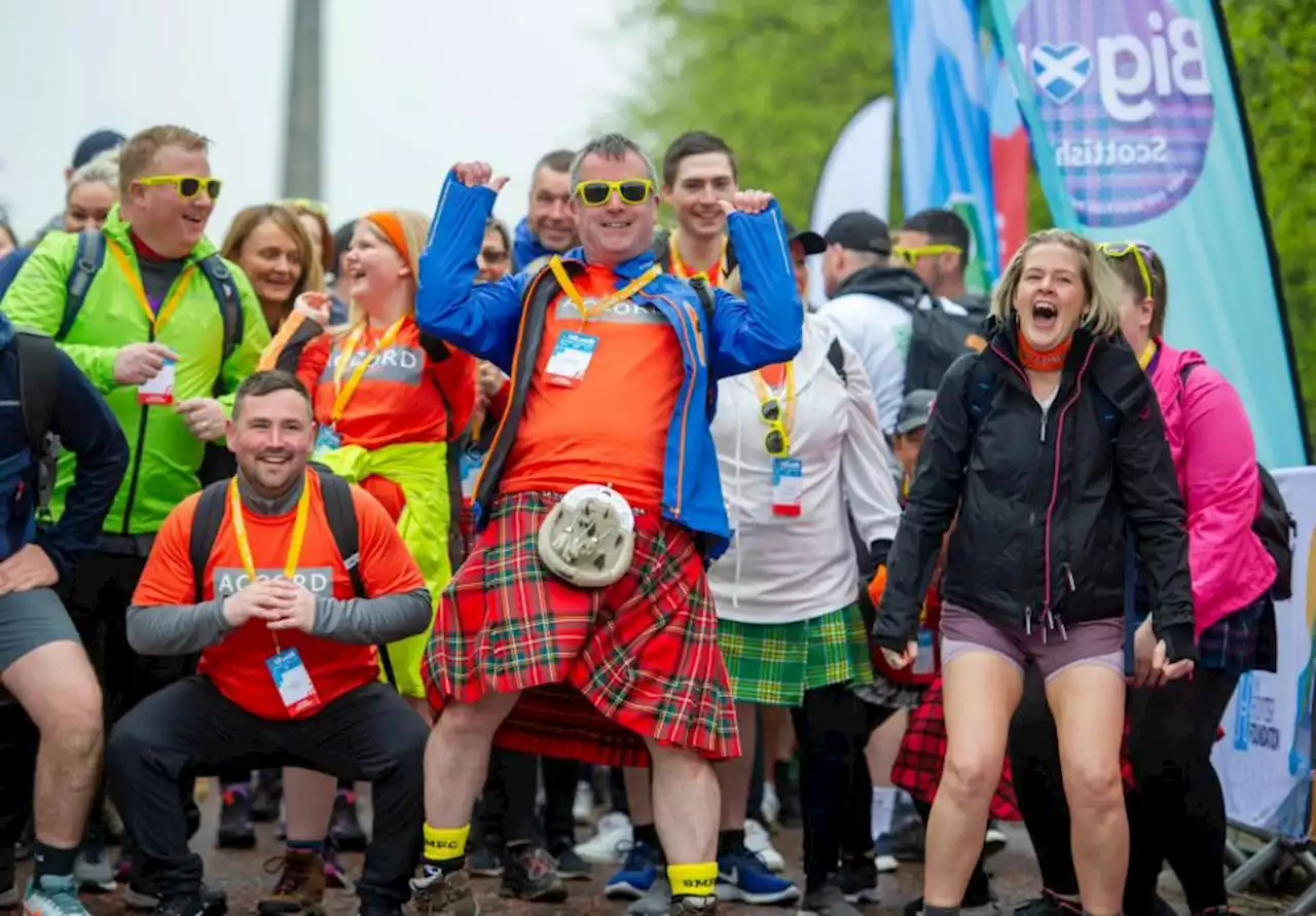 Record numbers take to the streets for Glasgow’s Kiltwalk