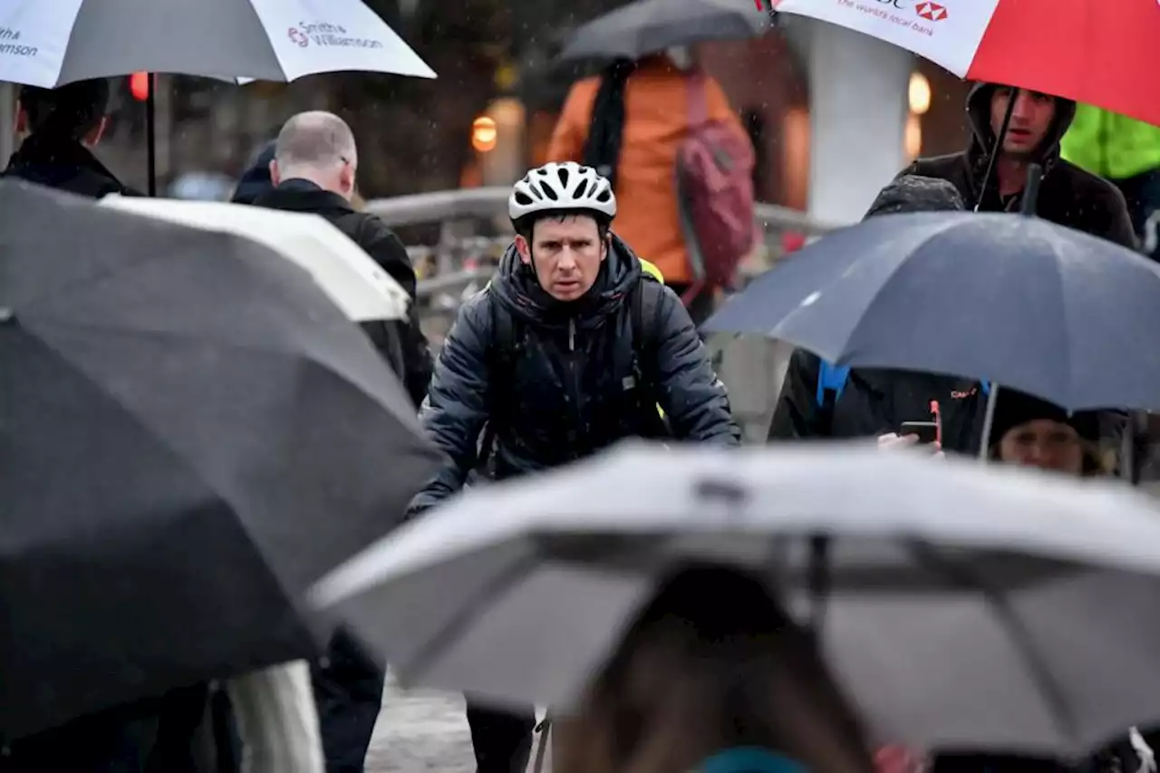 With no way to dry out clothes, few have the option of cycling to work