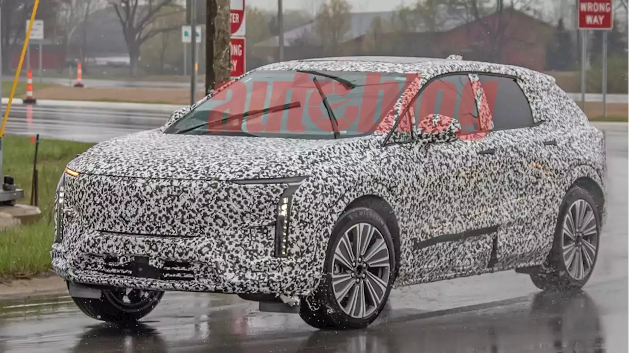 Smaller electric Cadillac SUV spied looking closer to production spec