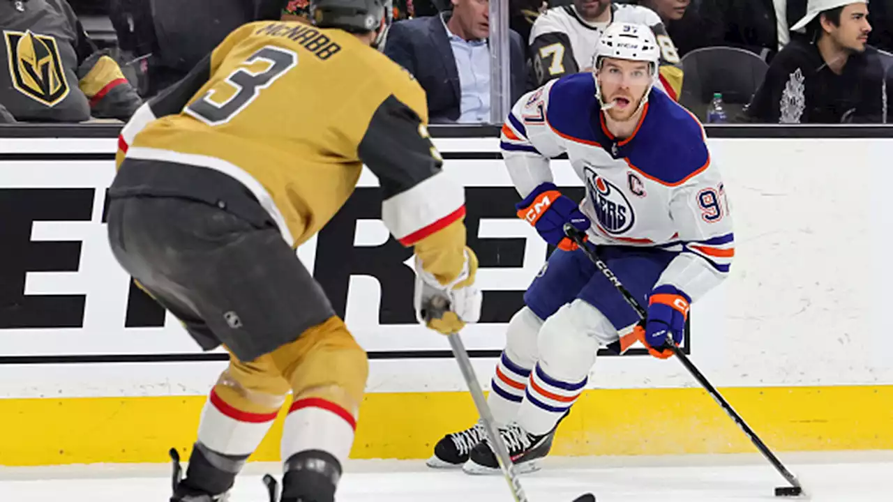 Are McDavid's struggles against the Golden Knights concerning for the Oilers?