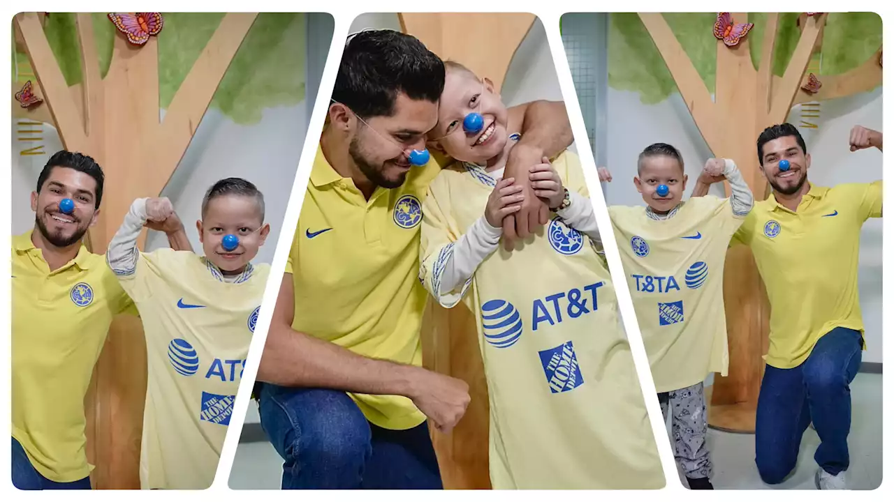 Henry Martín cumple sueño de Braulio, un pequeño aficionado del América