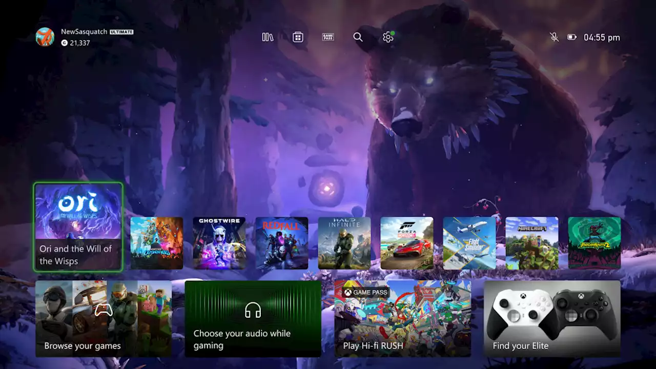 Microsoft’s new Xbox Home UI looks way better with more room for backgrounds