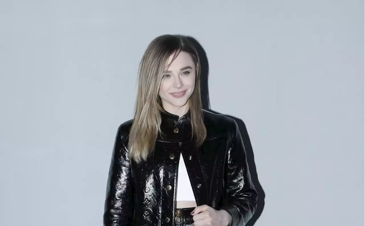 Chloë Grace Moretz Wears Leather Skirt Suit for Louis Vuitton Pre-Fall 2023 Show in Seoul