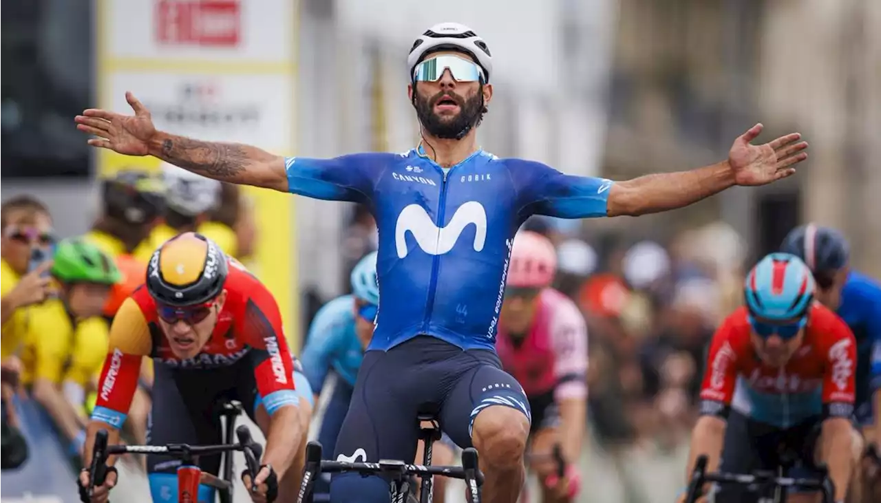 Fernando Gaviria, sprinter de referencia del Movistar en el Giro de Italia