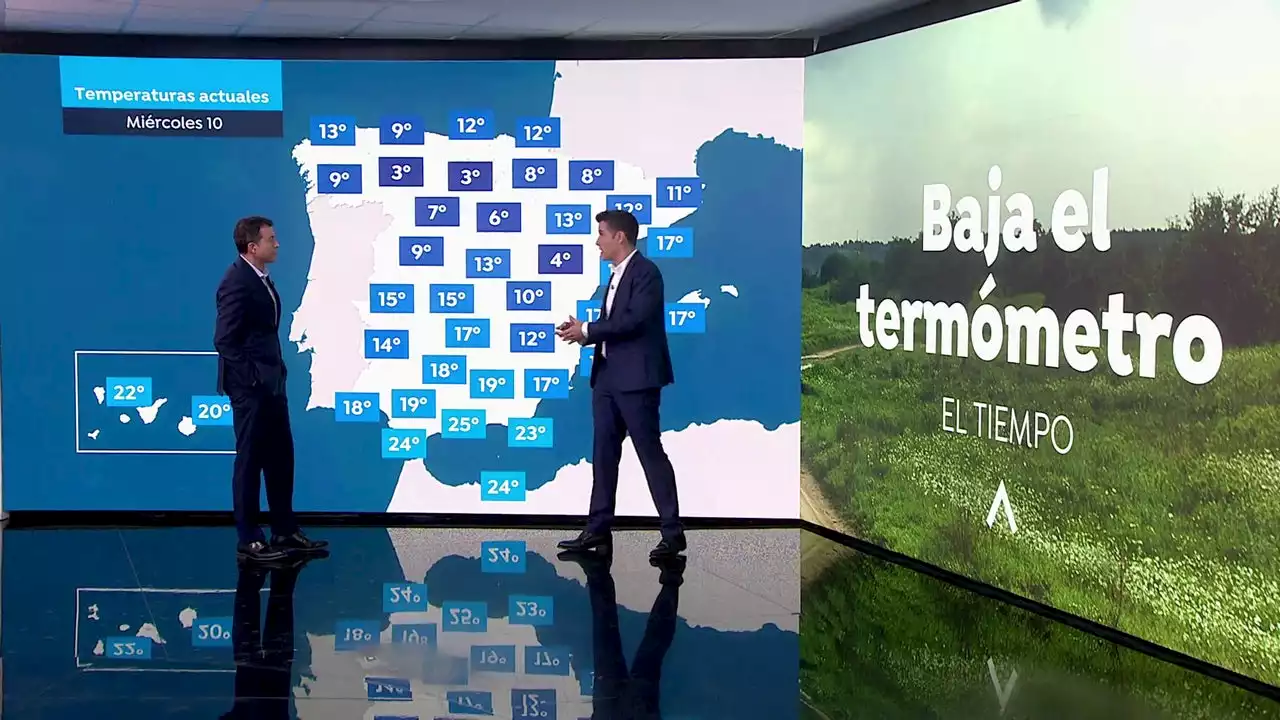 César Gonzalo y el tiempo de este miércoles: 'Menos calor que ayer, pero más que mañana'