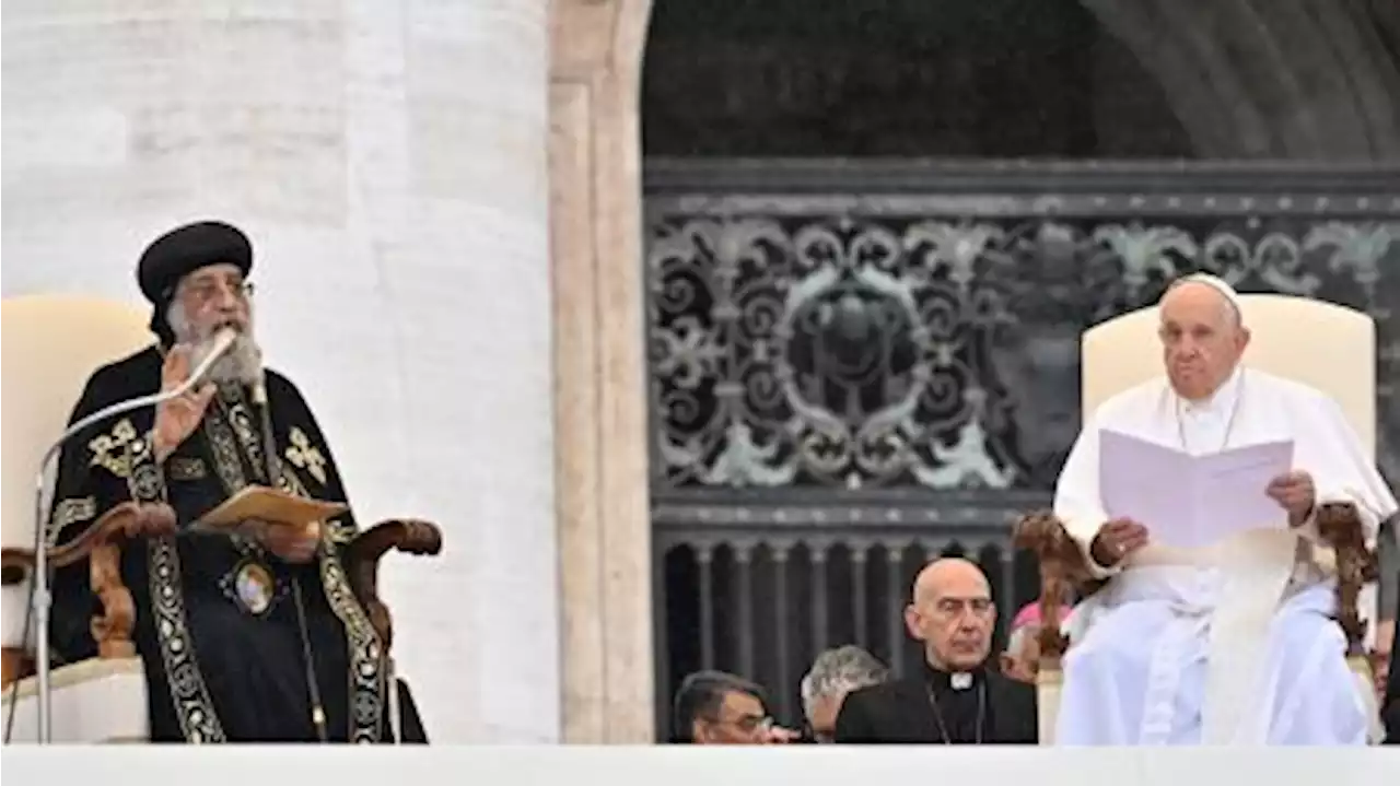 Francisco recibió al líder de los coptos para conmemorar la 'amistad' entre las dos Iglesias