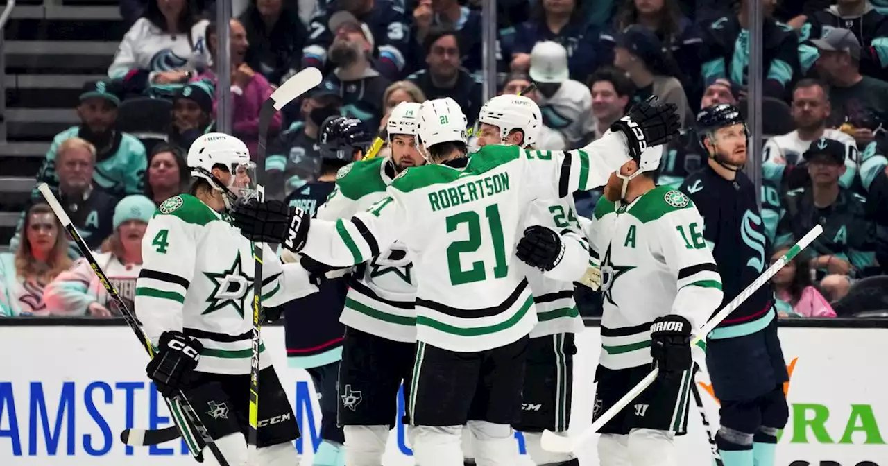 Stars share the scoring wealth to regain home ice advantage with Game 4 win over Kraken