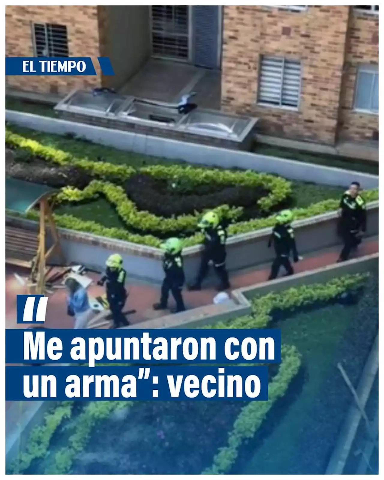 ‘Me apuntaron con un arma’: vecino de mujer que lanzó trasteo por la ventana en Bogotá