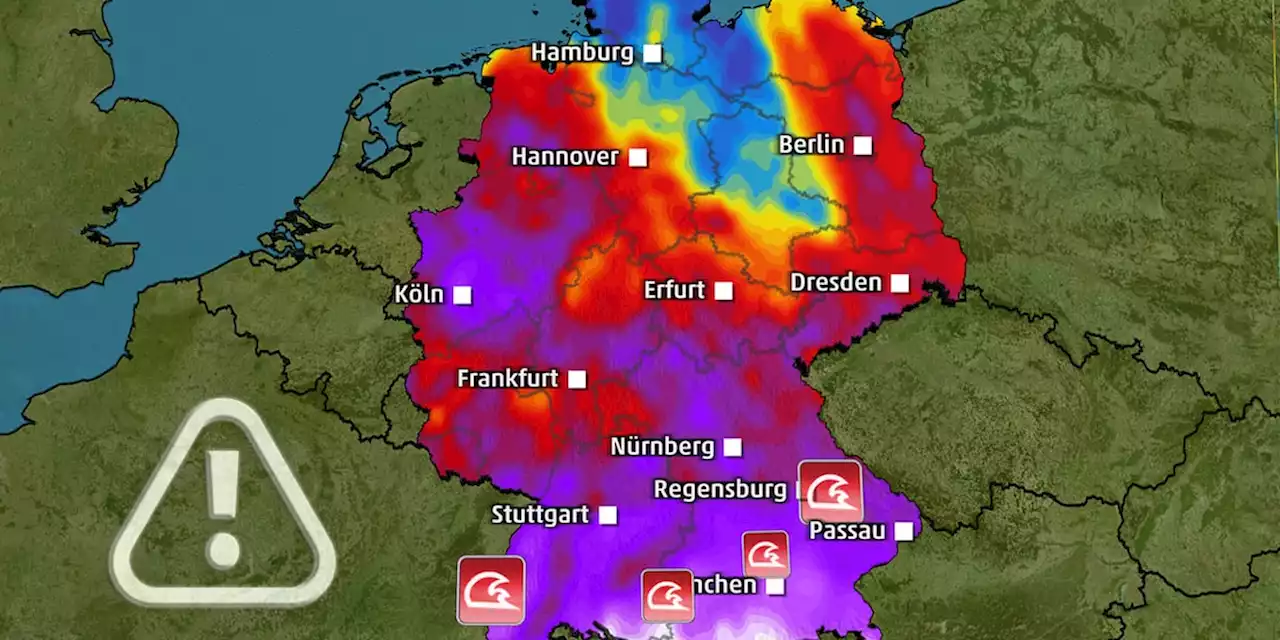 Brisante Wetterlage baut sich auf: Dauerregen erhöht Hochwassergefahr drastisch - Video