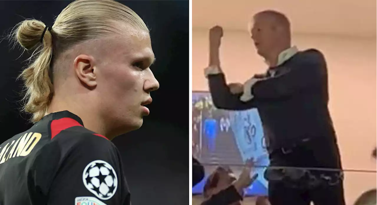 Alf-Inge Haaland utkastad från Bernabéu efter vilda firandet