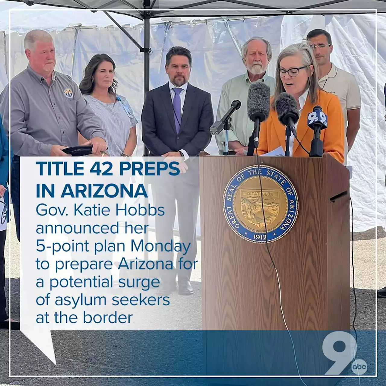 WATCH: Gov. Katie Hobbs visiting Tucson to talk Title 42