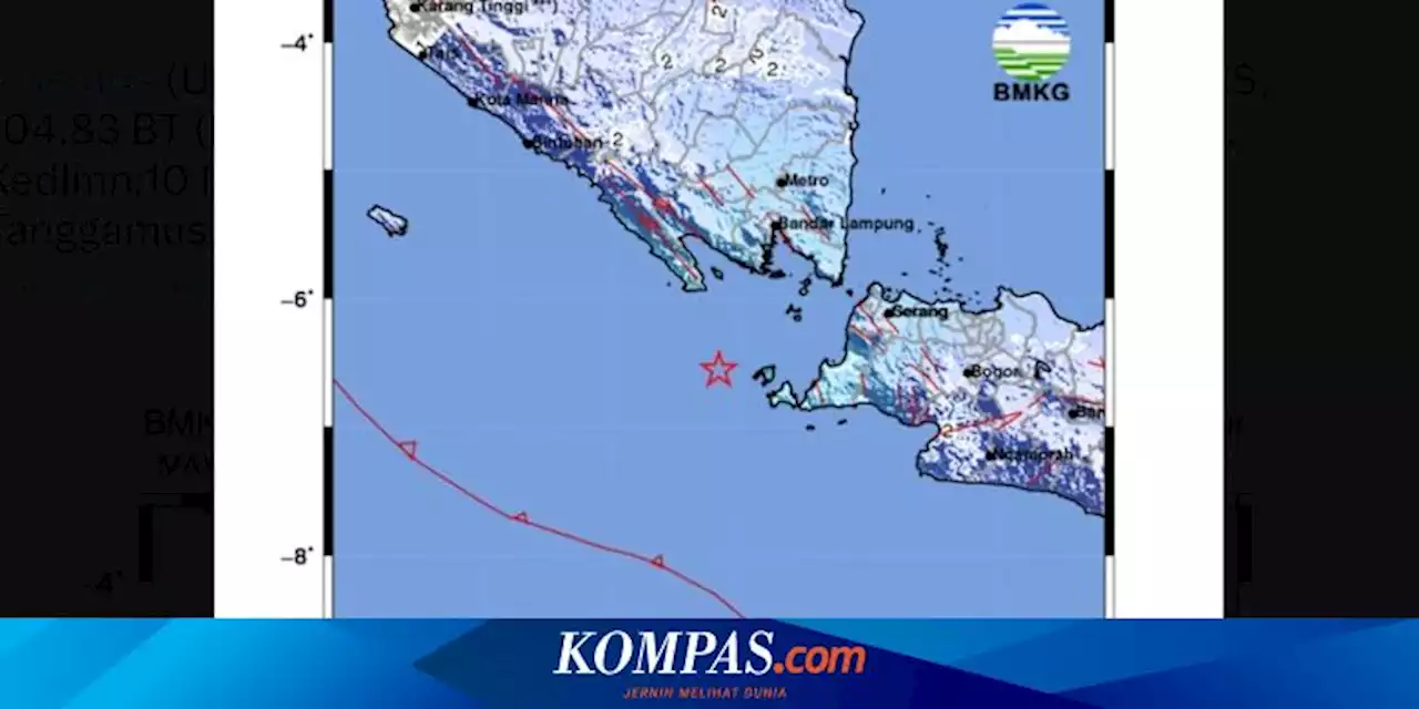 Analisis BMKG Gempa Selat Sunda M 5,2 Akibat Aktivitas Sesar Aktif