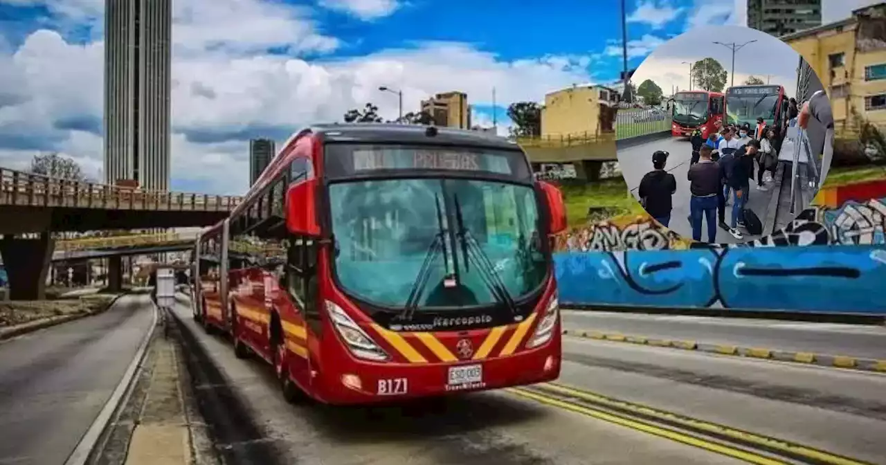 Transmilenio: cierran tres estaciones por accidente de tránsito