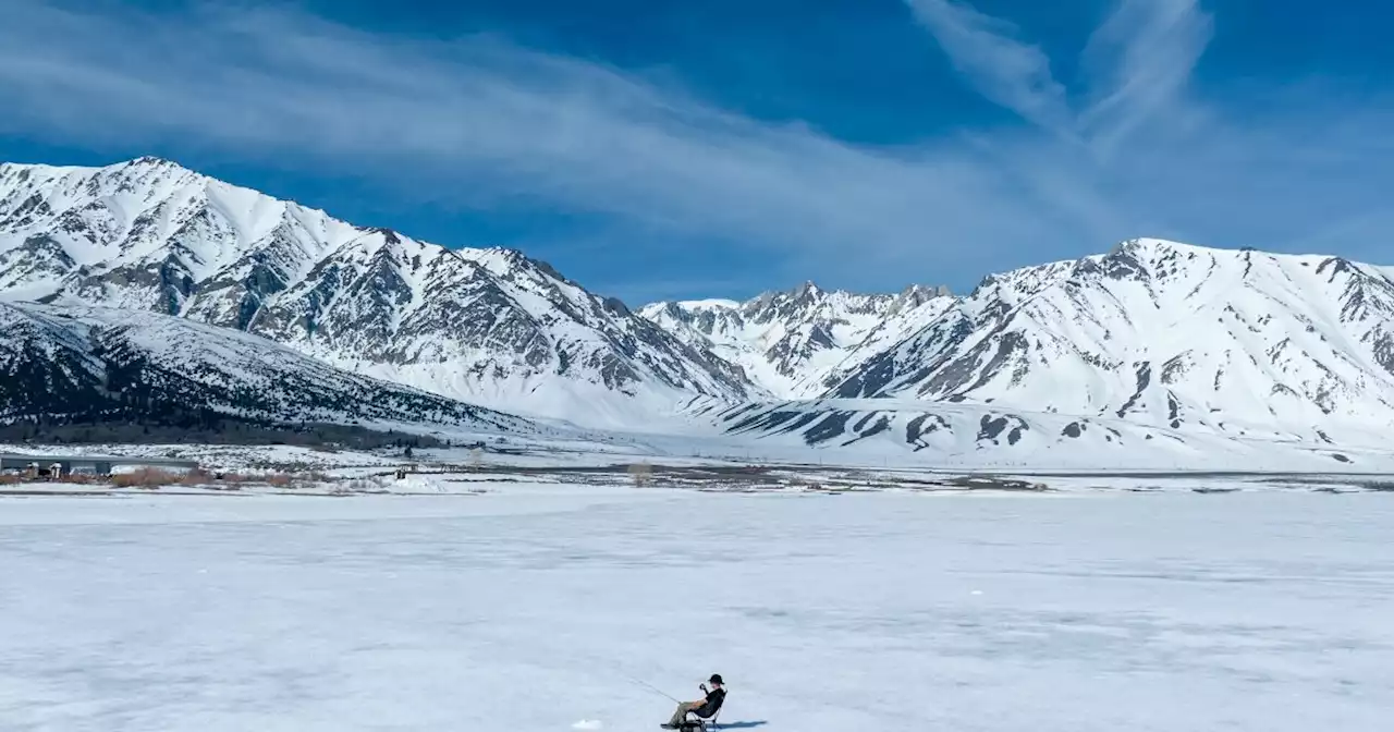 Striking satellite photos show the dramatic scale of California's 2023 snowpack