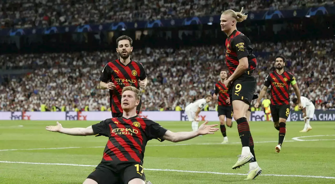 Champions, Real Madrid-Manchester City 1-1: De Bruyne risponde a Vinicius