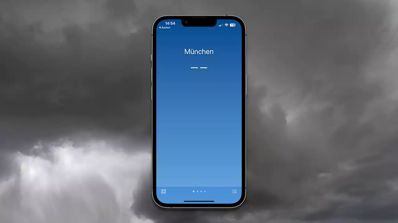 Apple Wetter: Ausfall nur von kurzer Dauer