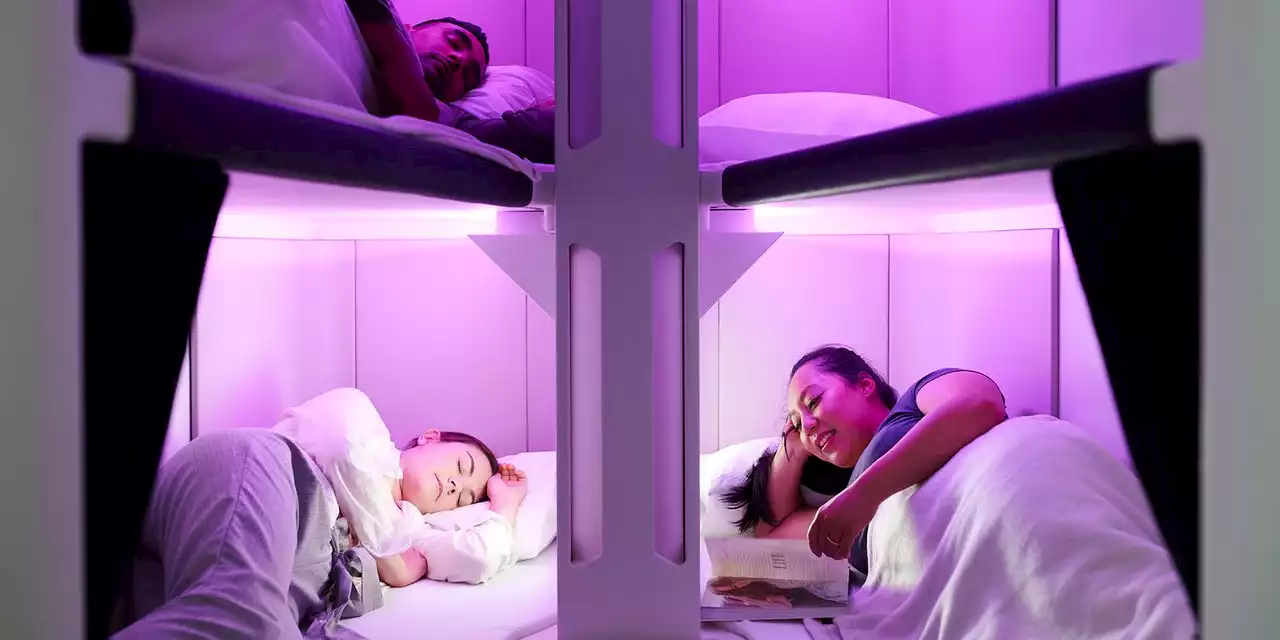 Air New Zealand will offer bunk beds for four-hour naps on its longest flights