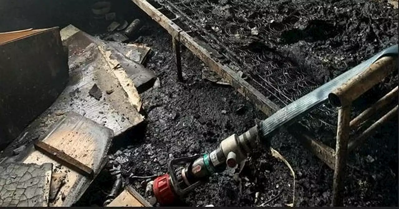 Horrific pictures show flat DESTROYED in tower block fire as warning issued