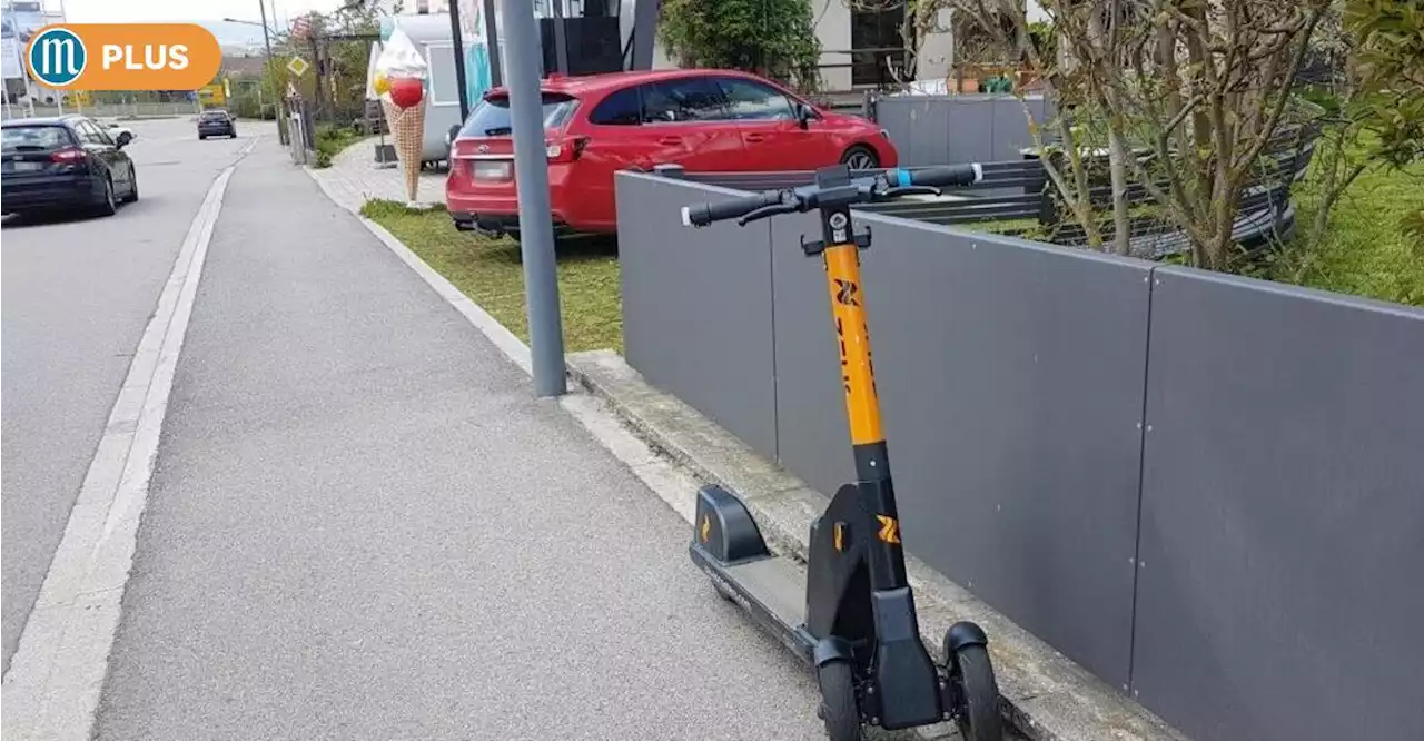 Verirrter E-Scooter in Wackersdorf: Das richtige Parken bereitet noch immer Probleme