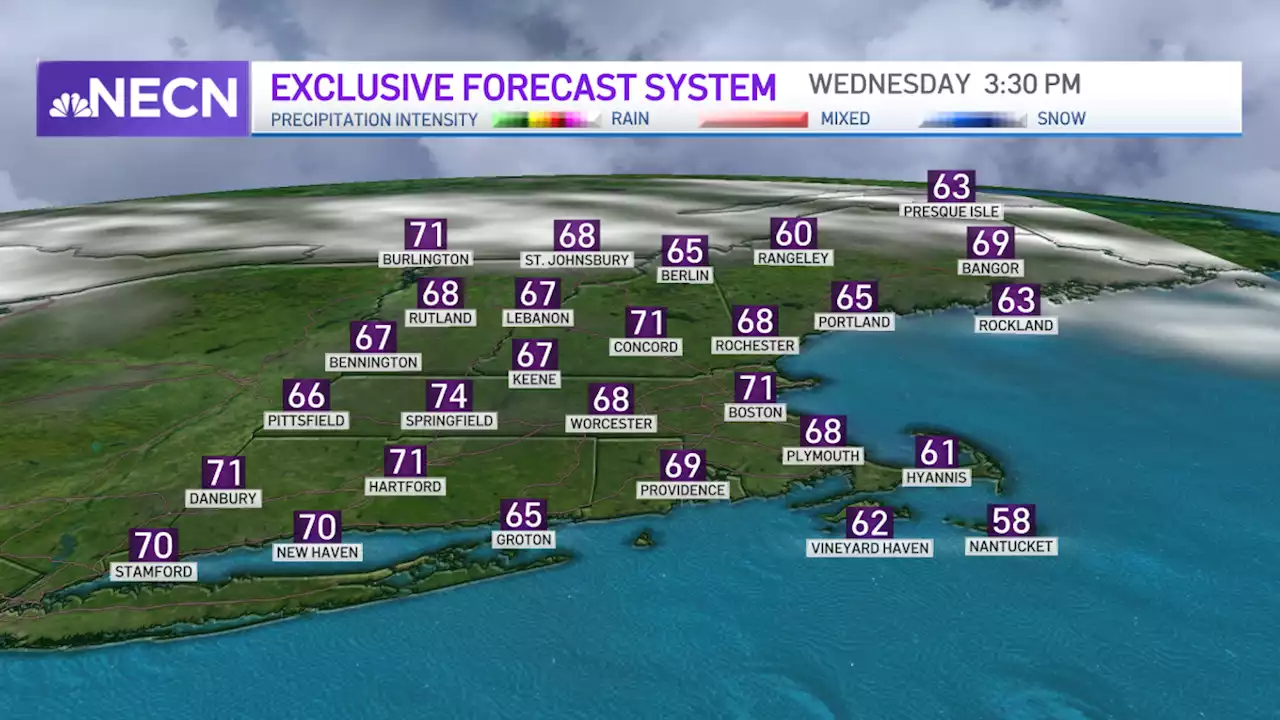 Milder Air Again on Wednesday, Highs Approach 80 for End of Work Week