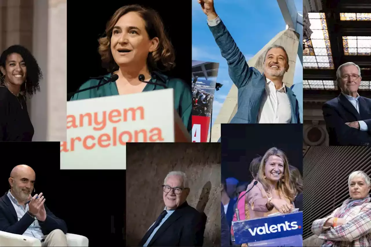 Estos son los candidatos a la alcaldía de Barcelona en las elecciones municipales del 28M