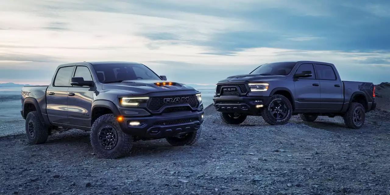 2023 Ram 1500 Rebel and TRX Get Limited Grey-Colored Lunar Editions