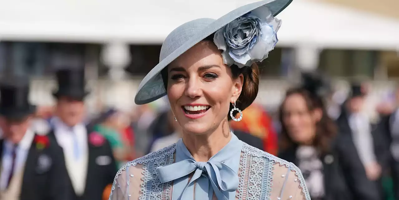 Kate Middleton Stepped Out in a Sheer Blue Elie Saab Dress for King Charles' Coronation Garden Party