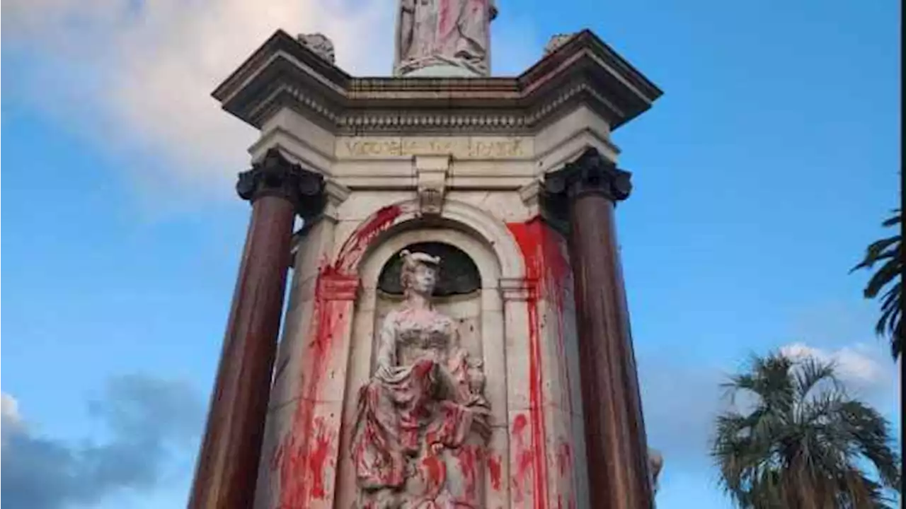 Vandals deface Queen Victoria statute amid King's coronation