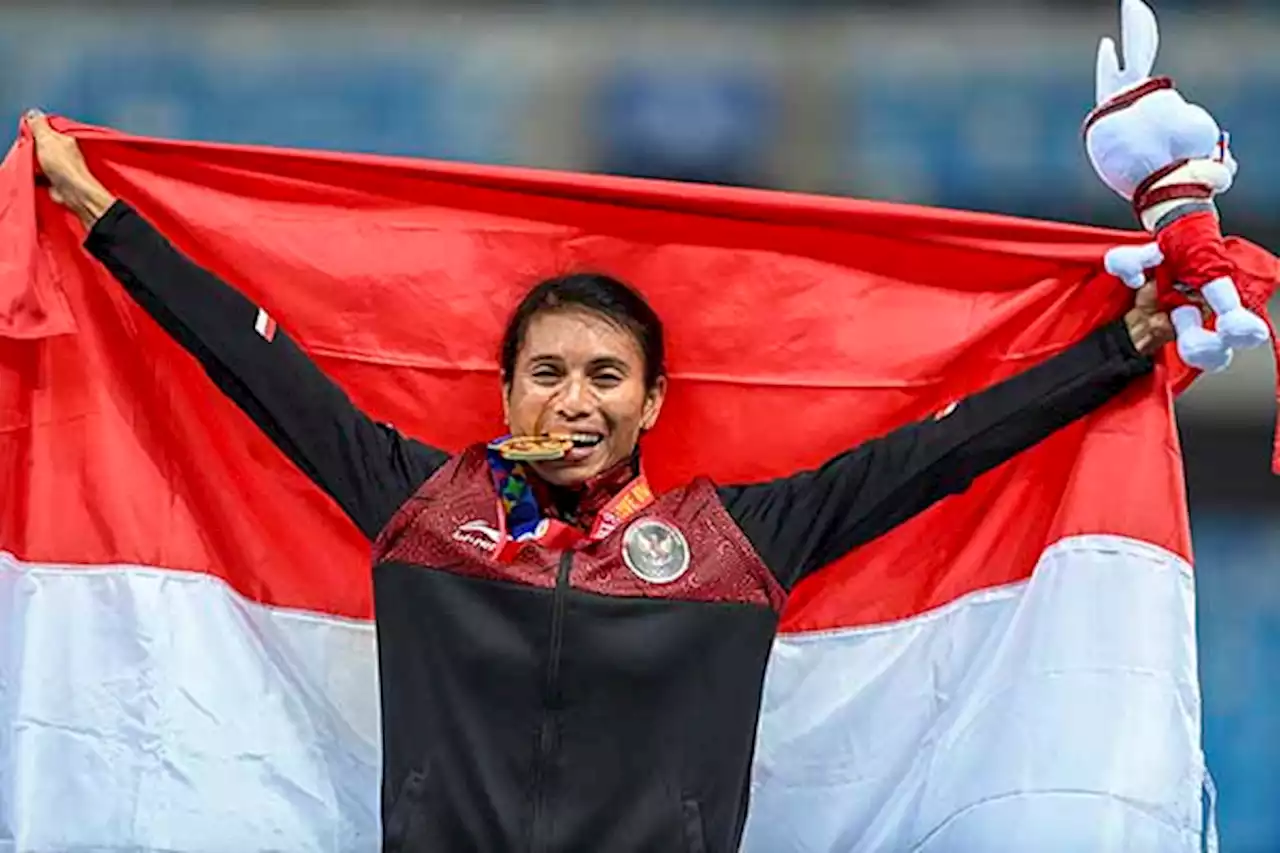 Maria Natalia Londa Sabet Medali Emas Lompat Jauh Putri SEA Games 2023