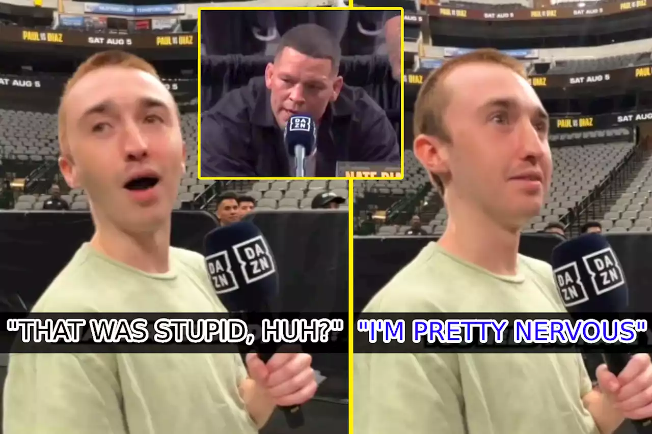 New footage shows look on Jake Paul employee's face when trolling Nate Diaz backfired