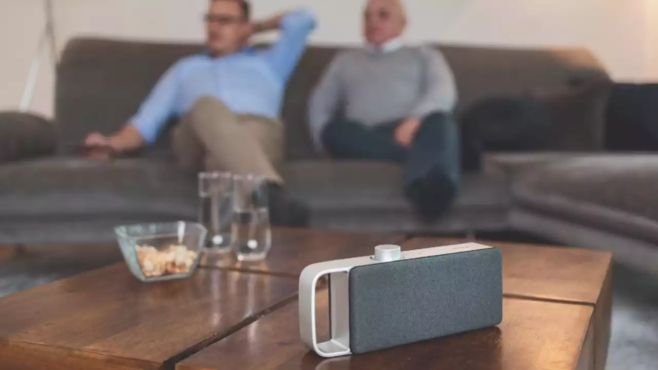 OSKAR is a wireless TV speaker made for people with hearing loss