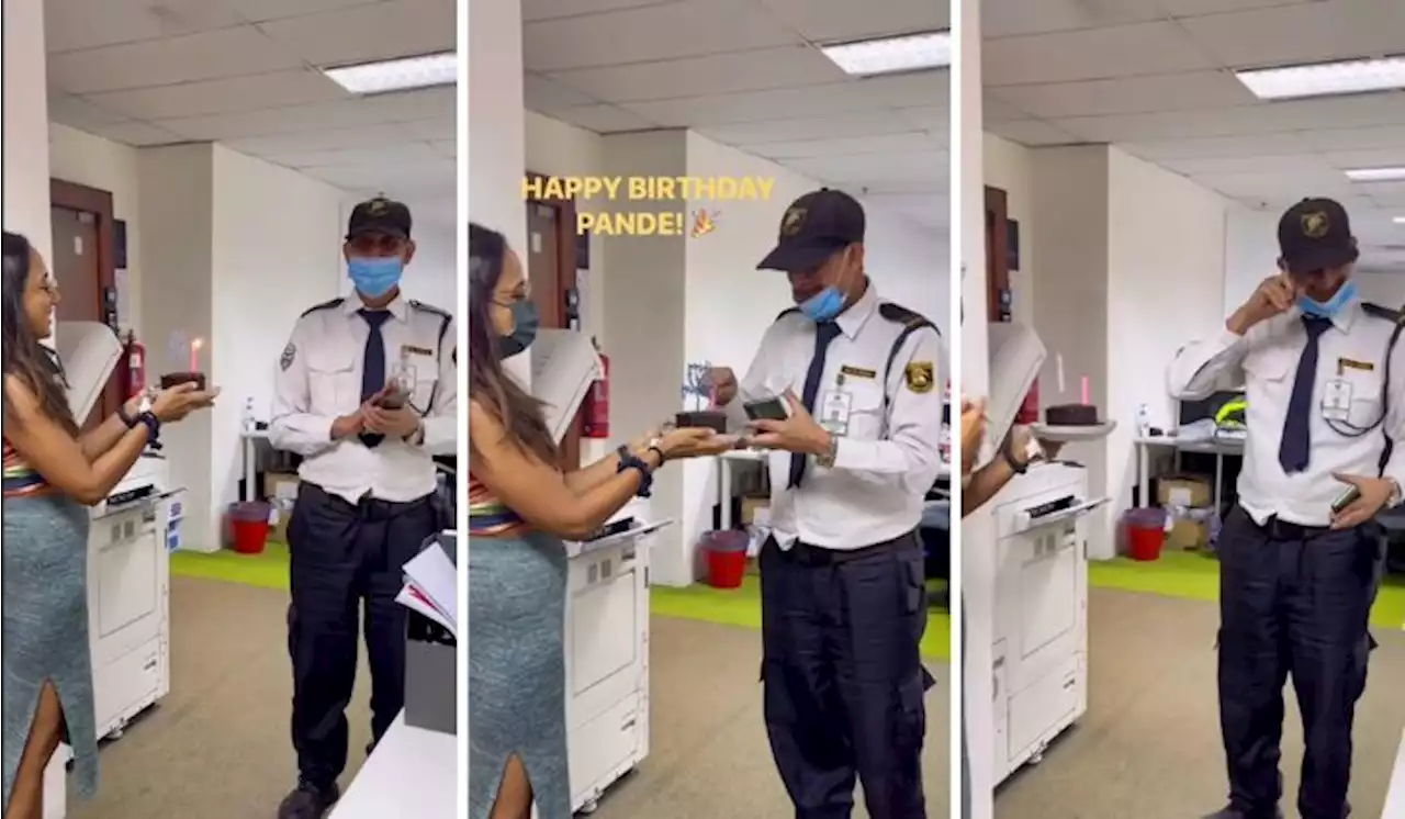 [Watch] Video Of Staff Celebrating Security Guard’s Birthday Goes Viral And Moves Many | TRP