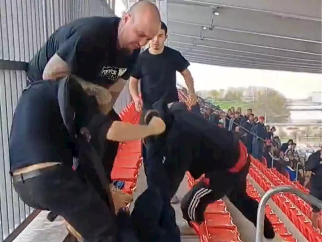 Ugly behaviour in the stands during Tuesday's Toronto FC game at BMO Field