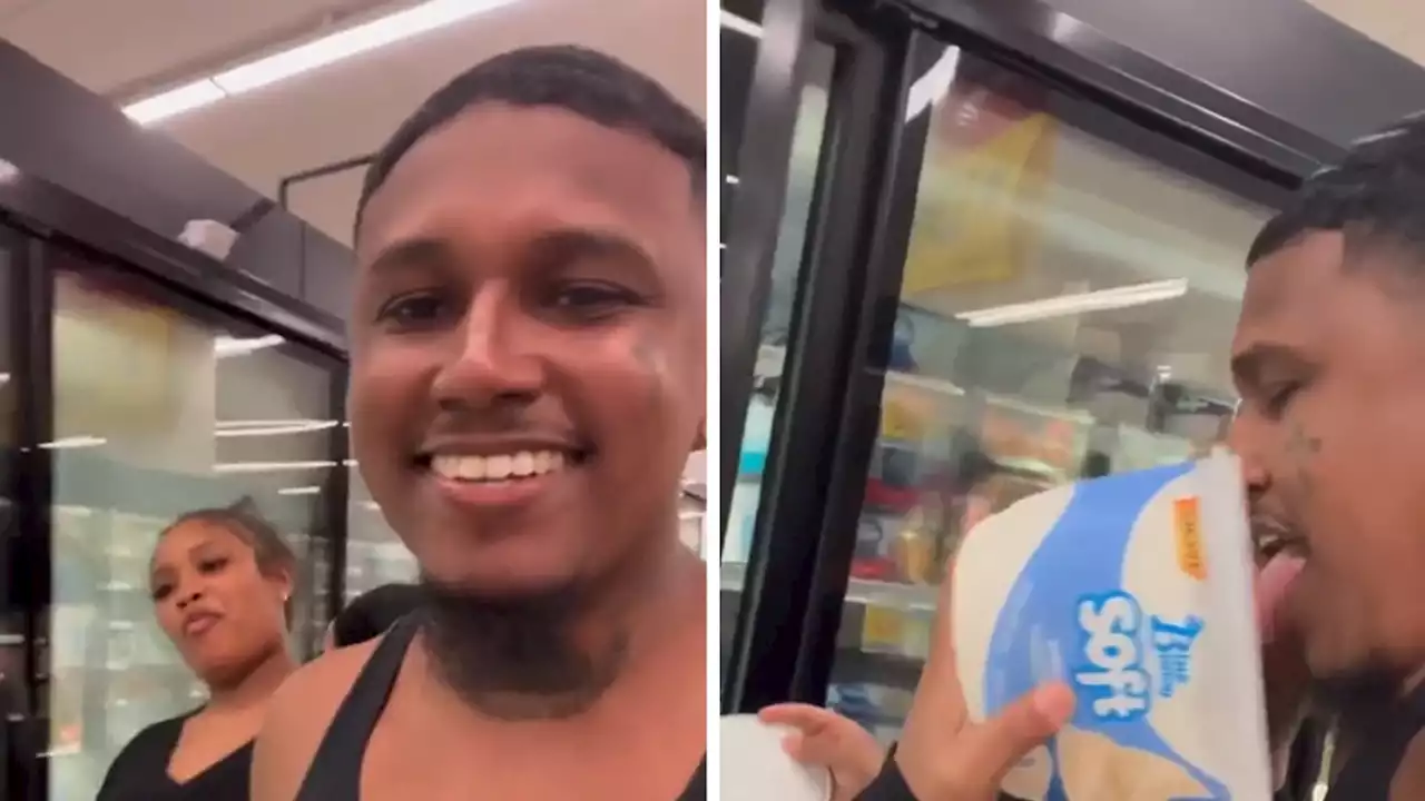 Couple Licks Ice Cream in Store, Slammed Online for Bringing Back Trend