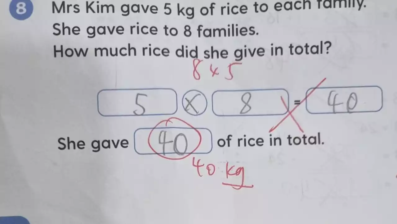 #trending: Primary 3 mathematics question with right answer marked wrong stumps Singapore netizens