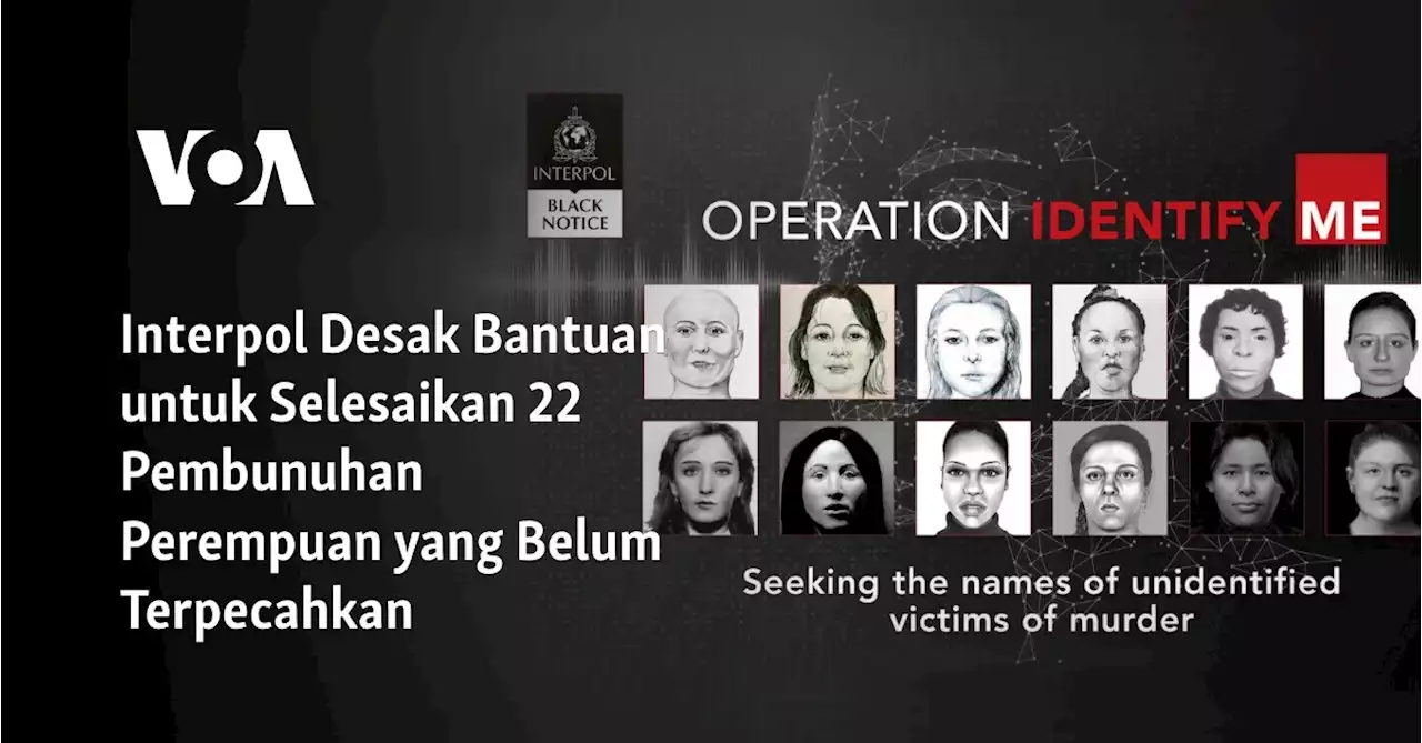 Interpol Desak Bantuan untuk Selesaikan 22 Pembunuhan Perempuan yang Belum Terpecahkan