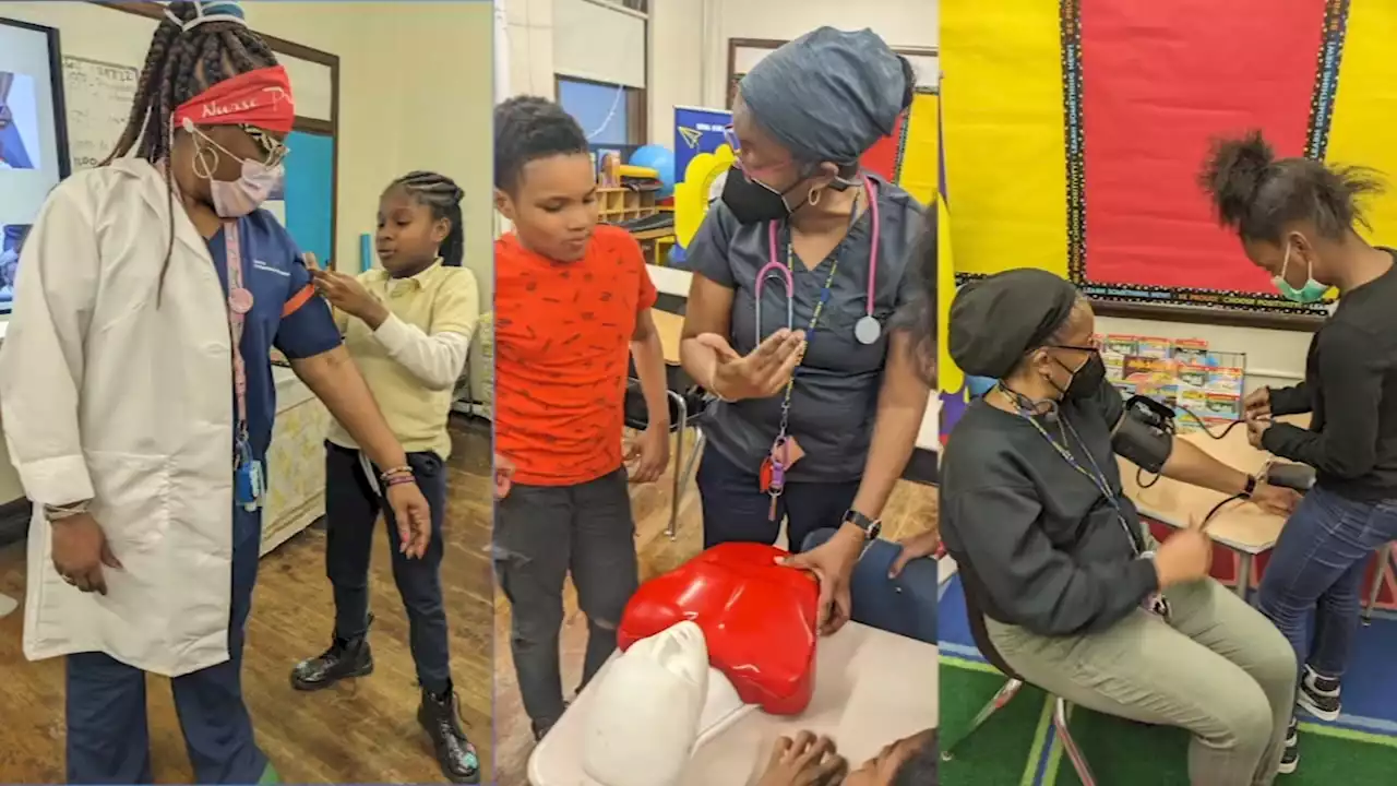 North Philadelphia school hosts Mini Nurse Academy program for elementary, middle school students